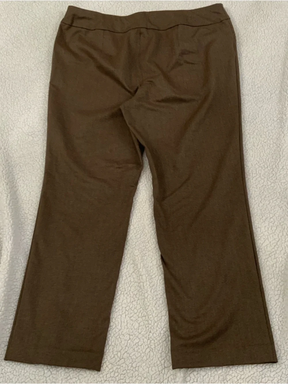 Talbots Petites Elastic Waist Pull On Pants 16P Stretch Brown Office To Casual - Picture 13 of 13
